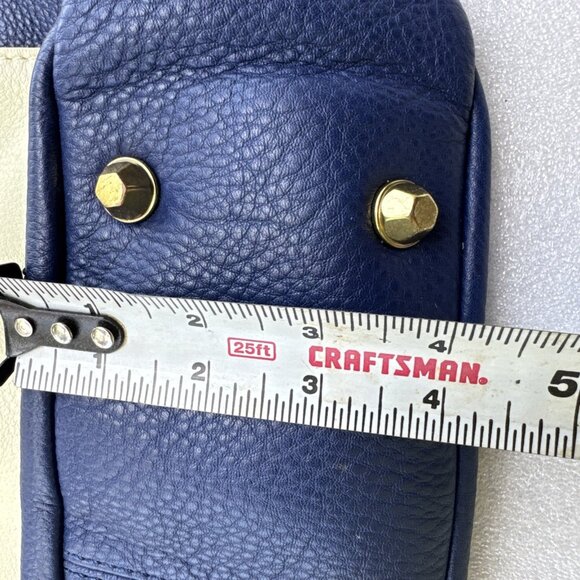 orYANY Adele Stylish Blue & White Leather Hobo Handbag With Quirky Interior Desi - Picture 8 of 9